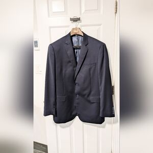 Manzini Italy Elegant Midnight Blue Men's Blazer